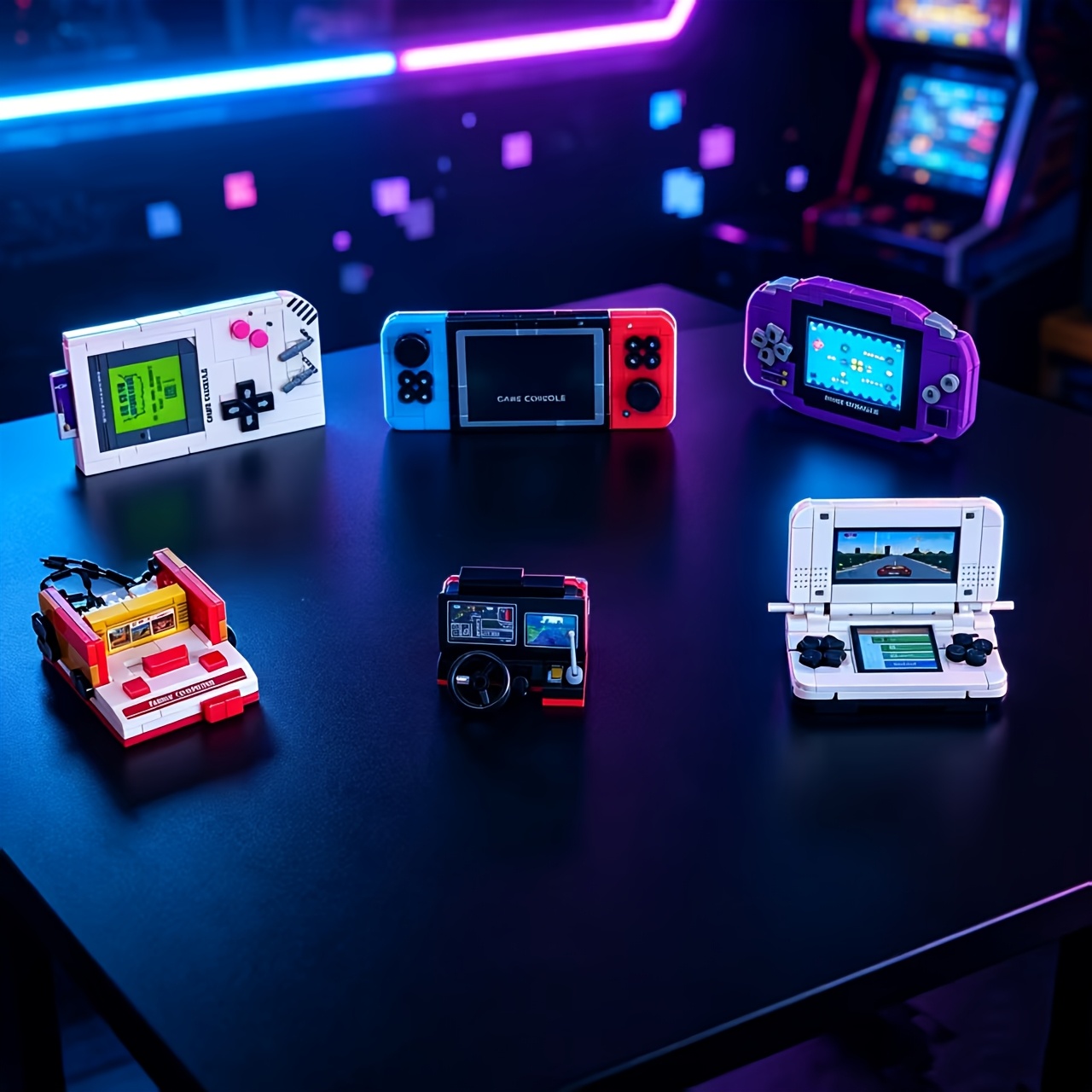 Classic Retro Game Machine Model, Assembly Puzzle
